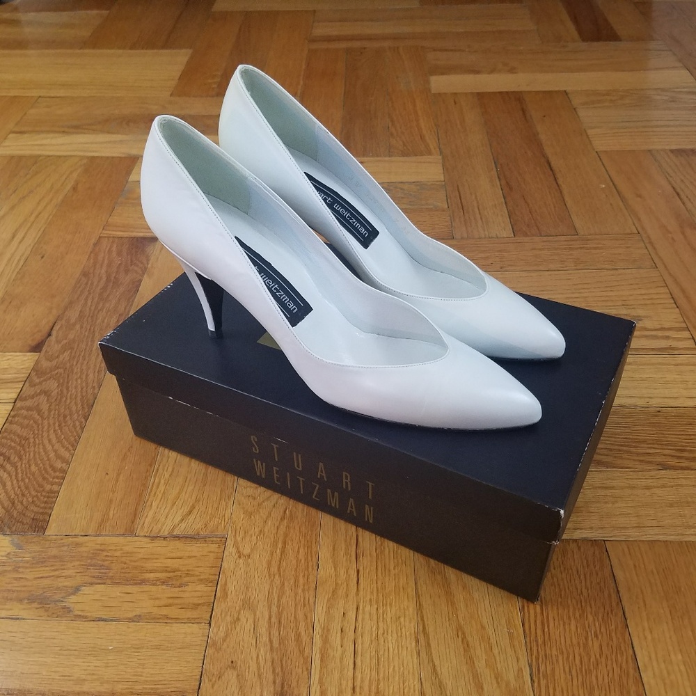 STUART WEITZMAN Leather Dress Shoes Pointed Toe